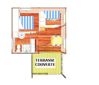 Plan du chalet 4 places Plan du chalet 4 places