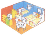 Plan du chalet en toile 