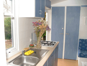 kitchenette du mobilhome