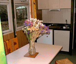 Coin repas et cuisine du chalet