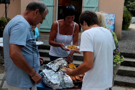Dégustation dans camping familial